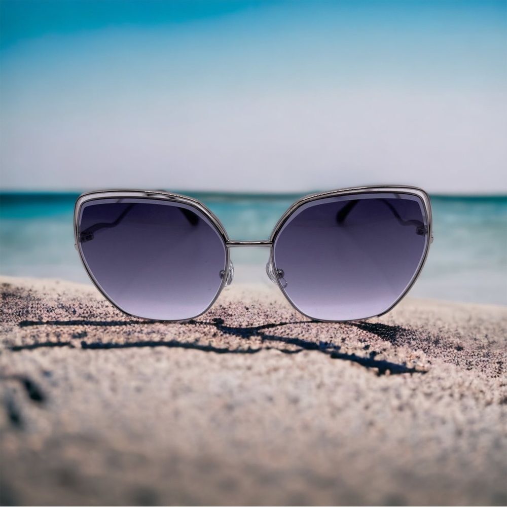 Oversized Geometric Shape Sunglasses